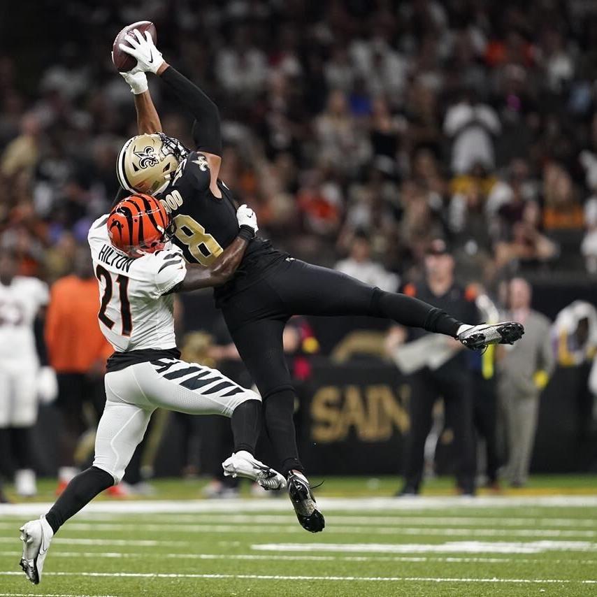 Burrow-Chase connection leads Bengals past Saints 30-26