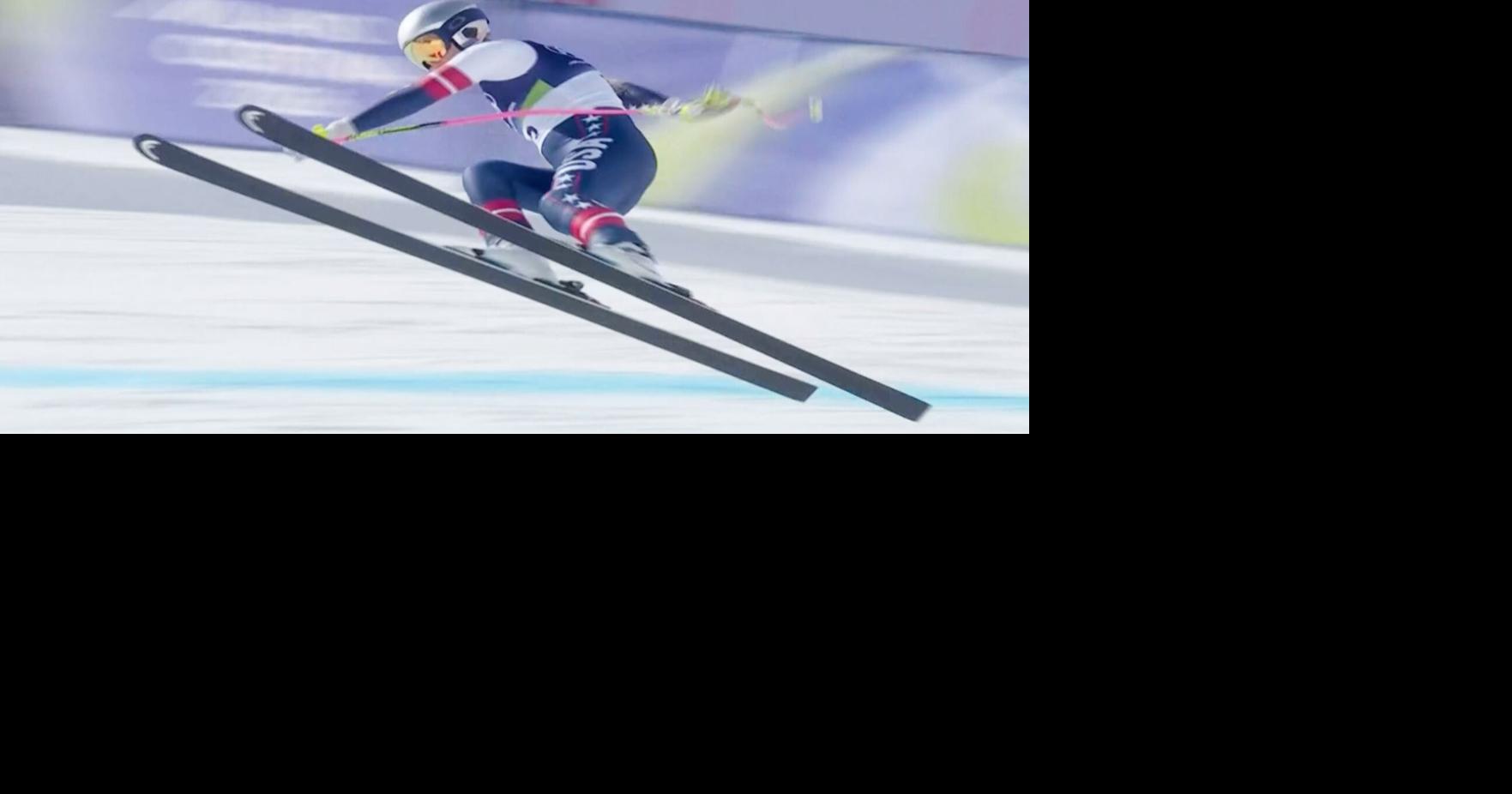 Lindsey Vonn’s fall explained: A reverse banked section, an unfortunate bump and an inflated air bag