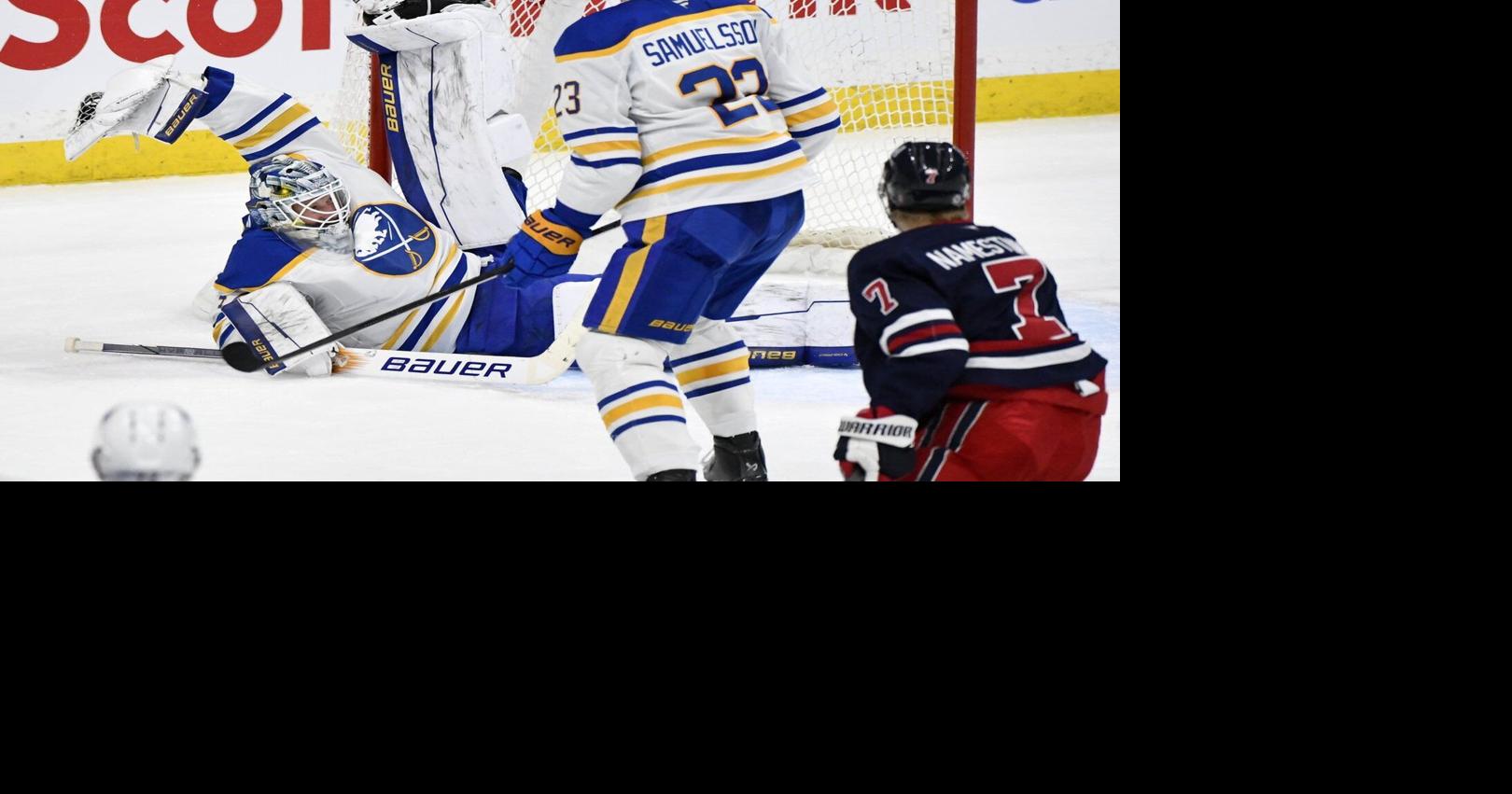 Jets foiled by Sabres' Reimer in 5-3 loss at home