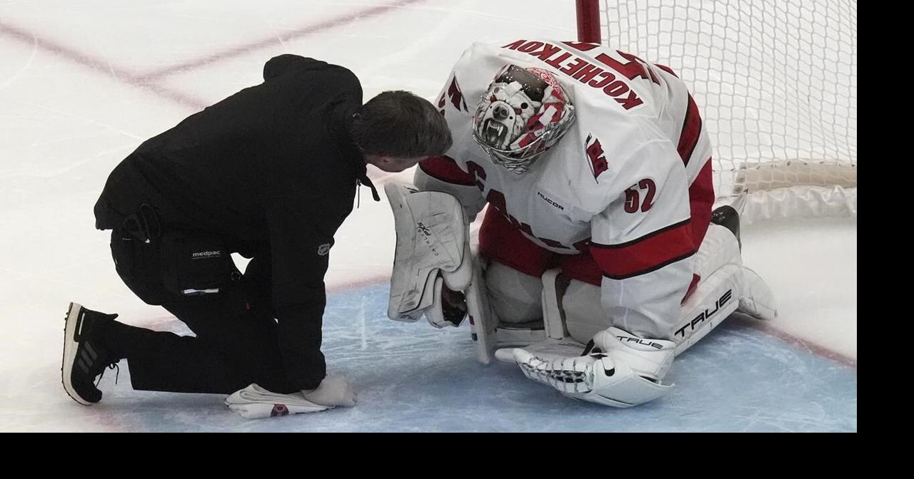 Hurricanes wait on status of injured goalie Frederik Andersen