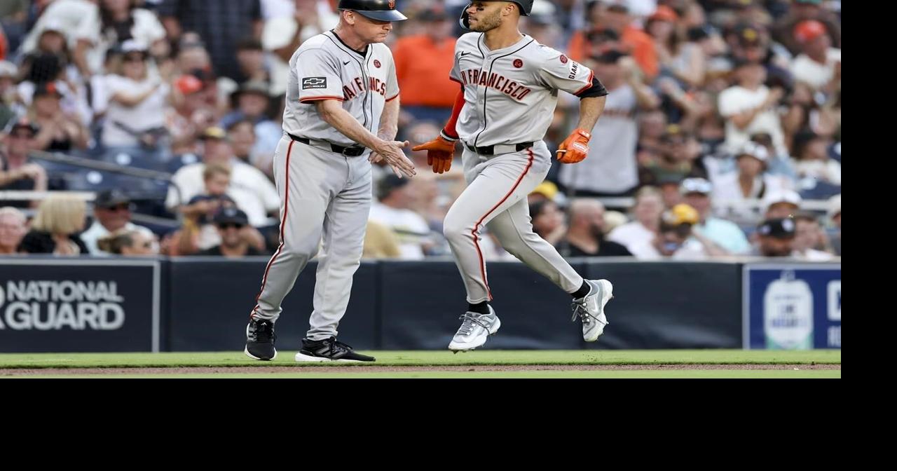 Rookie outfielder McCray homers twice and drives in 5 runs as the Giants beat the Padres 6-3