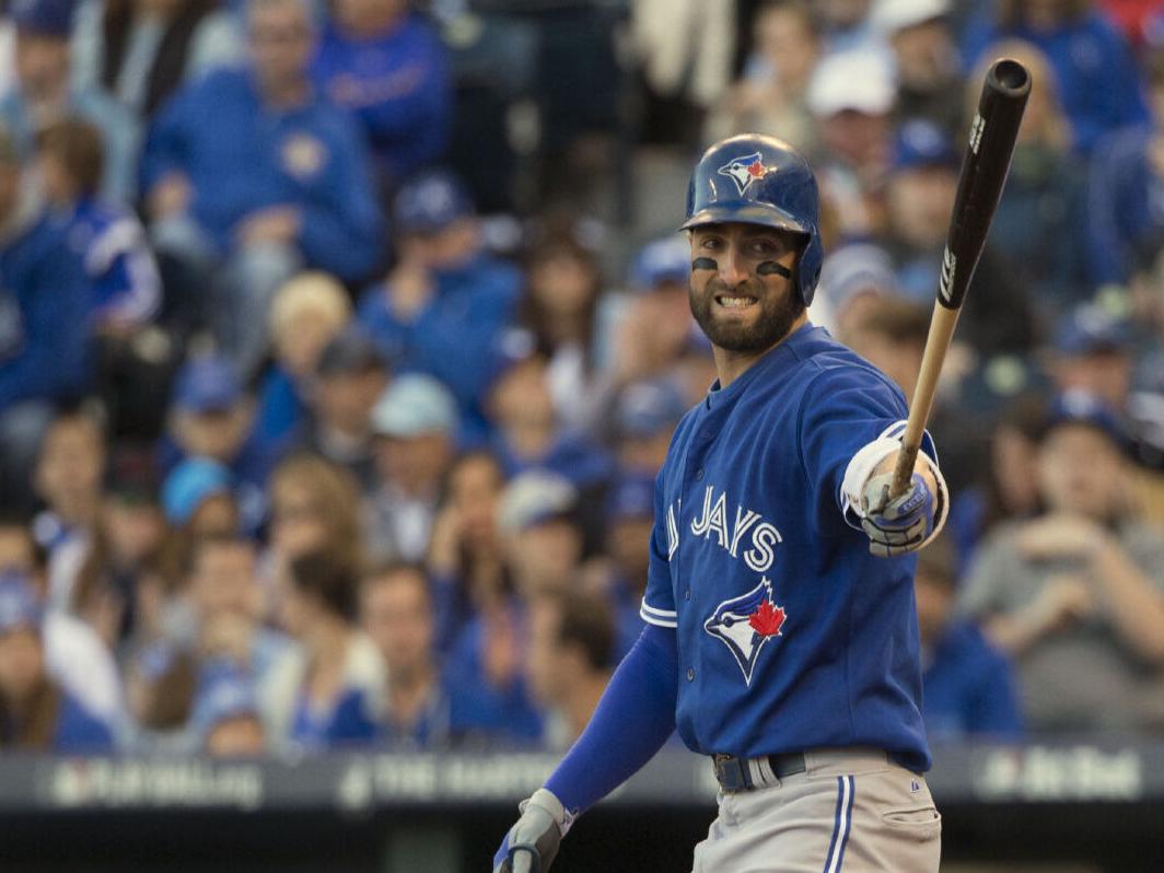 DUNEDIN, FL - FEBRUARY 26: Toronto Blue Jays outfielder Kevin