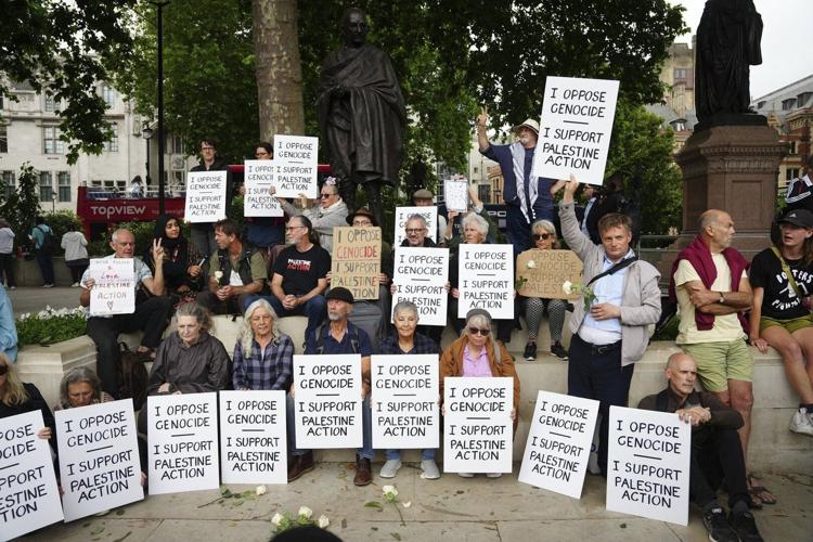 More than 40 arrested at London protest in support of banned group Palestine Action