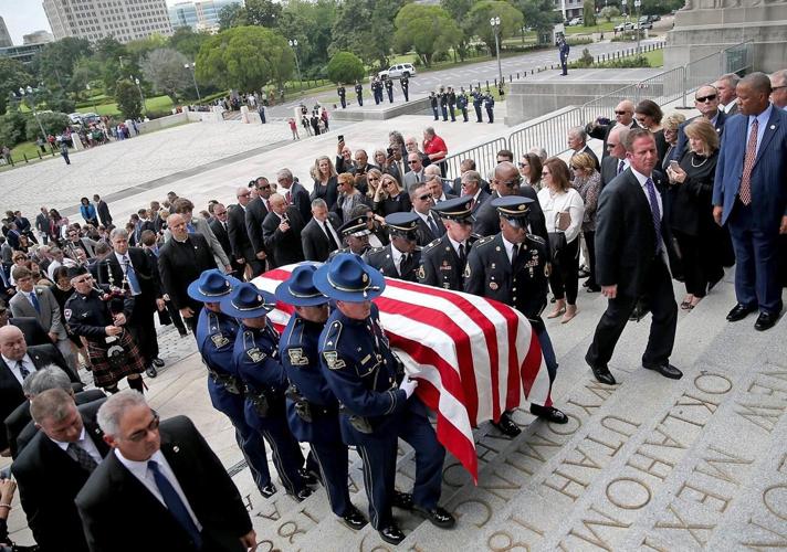 Funeral service for Katrina-era governor, Kathleen Blanco