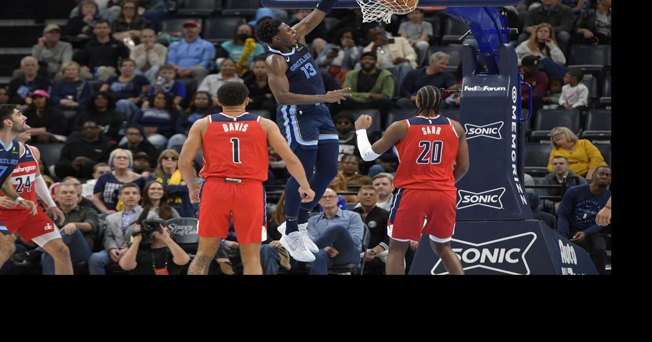 Jackson scores 39 points, Pippen has triple-double as Grizzlies beat Wizards 128-104