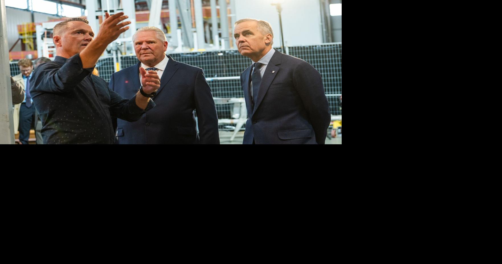 The line at the bottom of the lake will carry power from the Darlington nuclear plant westward into the port lands.