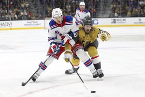Barbashev scores twice and Thompson stops 29 shots as Golden Knights beat Rangers 5-1