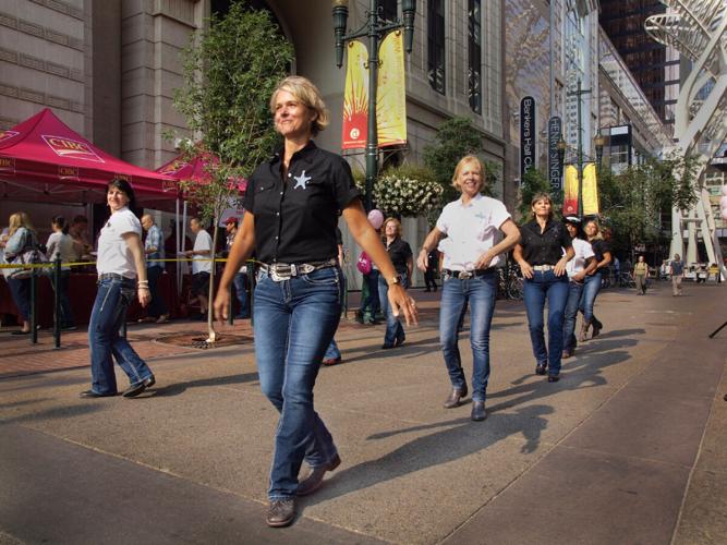 Calgary Line Dancing Calgary Stampede puts other summer fairs to shame