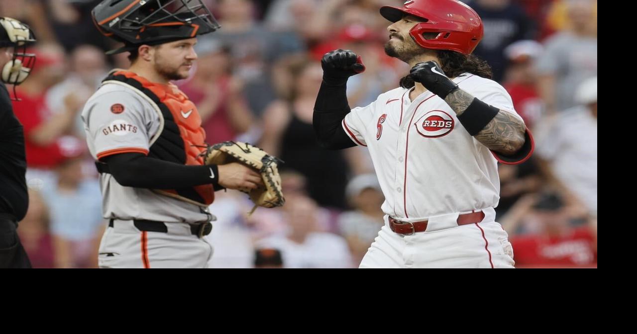 Stephenson hits two home runs and Reds beat Giants 6-4 a day after being no-hit