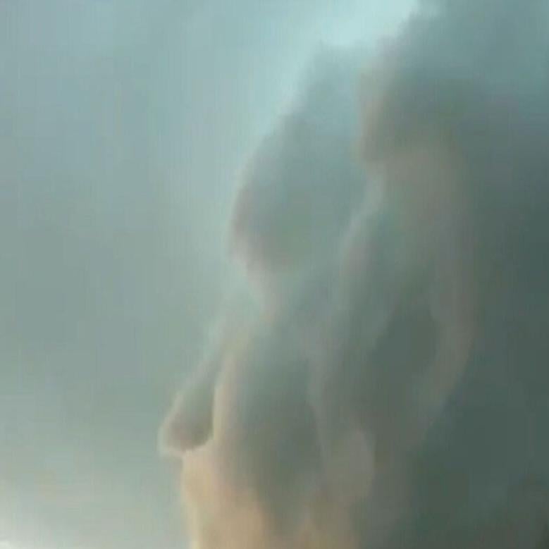 real picture of jesus in clouds