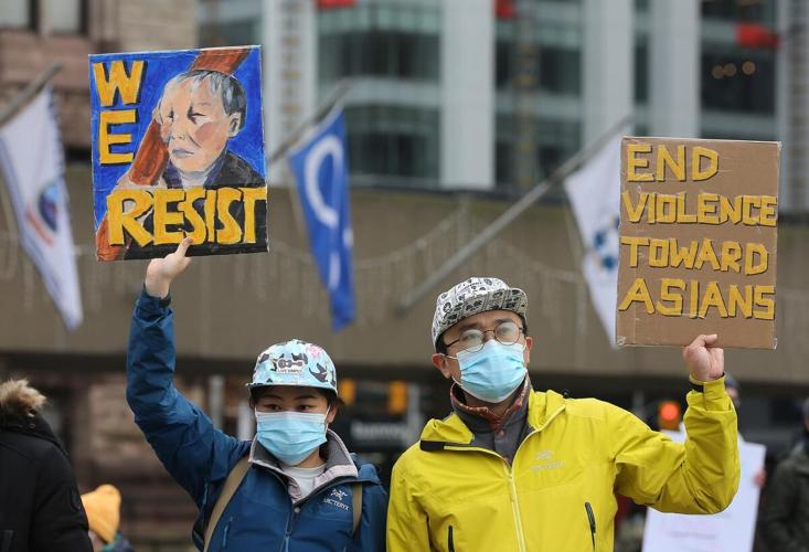 Rally in downtown Toronto to combat anti-Asian racism, raise awareness