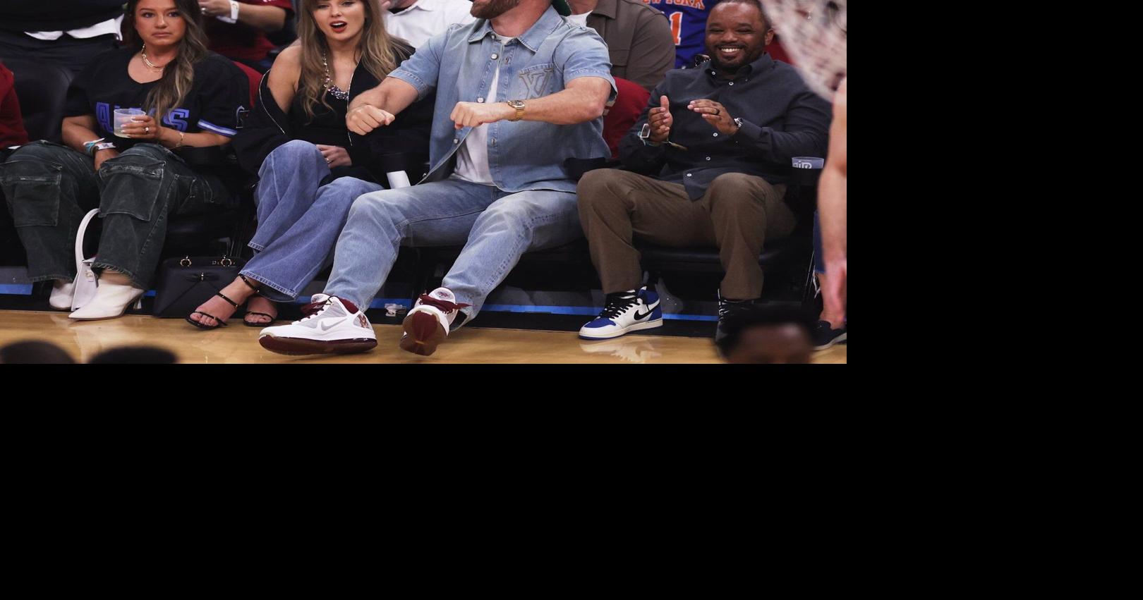 Life of A Basketball Fan: Taylor Swift attends Cavs-Knicks in Cleveland with fiance Travis Kelce