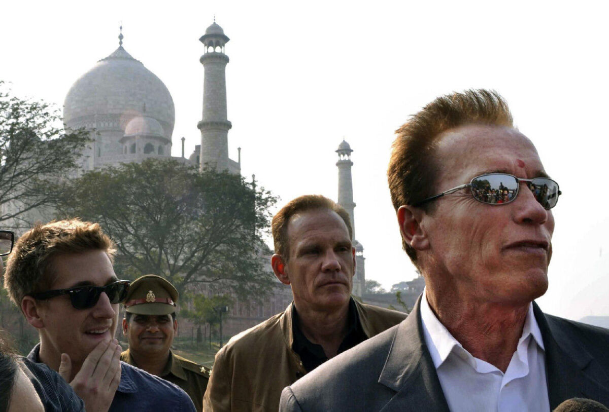 Arnold Schwarzenegger visits Taj Mahal but finds it closed