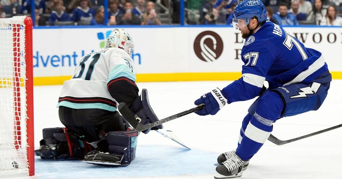 Past Papers Sign Victor Hedman's goal 2:07 into overtime lifts Lightning past Kraken 4-3