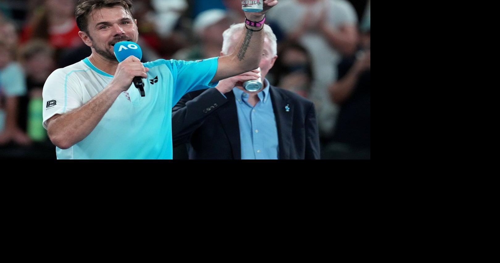 Cheers! Stan Wawrinka bids farewell at Australian Open with beers and gratitude