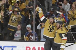 NHL roundup: Golden Knights rally to roll past Avalanche 4-3 in OT