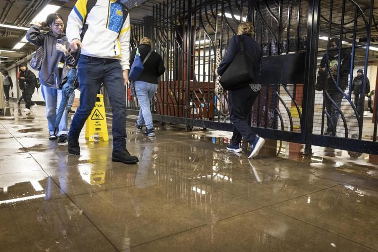 New York City area gets one of its wettest days in decades, as rain ...