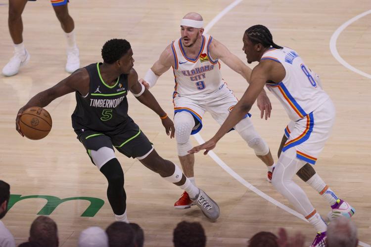 Rested Timberwolves look listless in 114-88 loss to Thunder in Game 1 of Western Conference finals