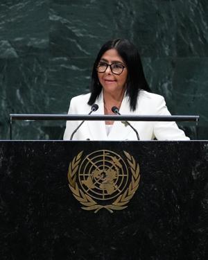 Venezuela's acting leader, at UN for first address, promises elections at the 'right moment'