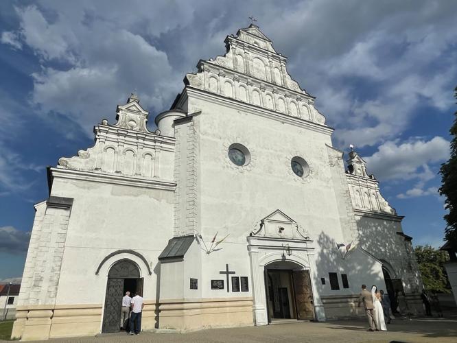 The church in Poddebice, Poland, where the writer’s grandparents