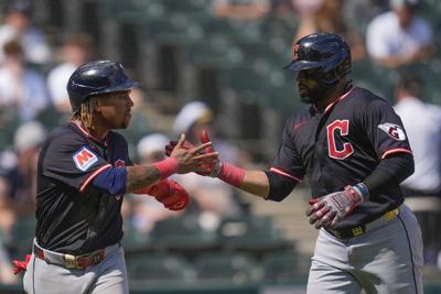 Carlos Santana homers to help the Guardians top the White Sox 4-2 in doubleheader opener