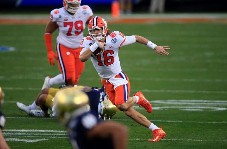 Lawrence, No. 4 Clemson rout No. 2 Notre Dame for ACC title