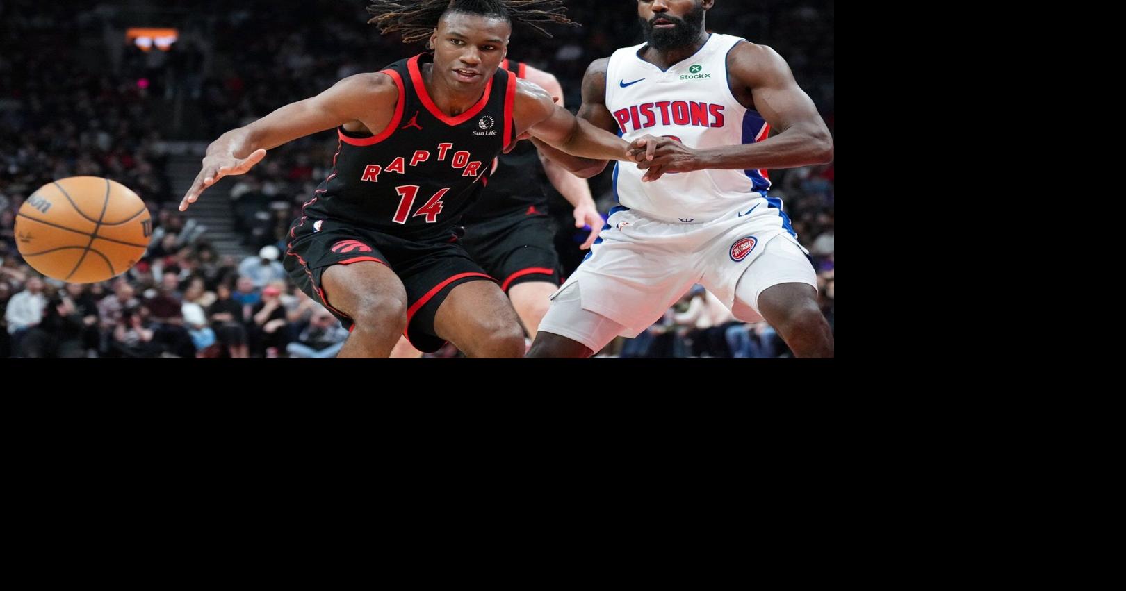 Rookie Ja'Kobe Walter, finally healthy, throwing weight around for Toronto Raptors