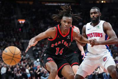 Rookie Ja'Kobe Walter, finally healthy, throwing weight around for ɫɫ Raptors