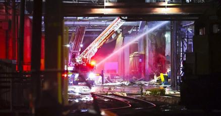 Explosion and fire injures 8 workers at Illinois soybean processing plant Explosion and fire injures 8 workers at Illinois soybean processing plant