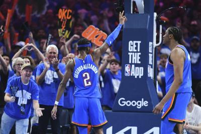 Shai Gilgeous-Alexander sheds stoic approach as he leads Thunder to Game 7 win