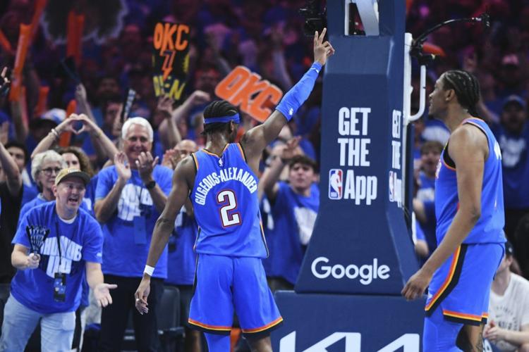 Shai Gilgeous-Alexander sheds stoic approach as he leads Thunder to Game 7 win