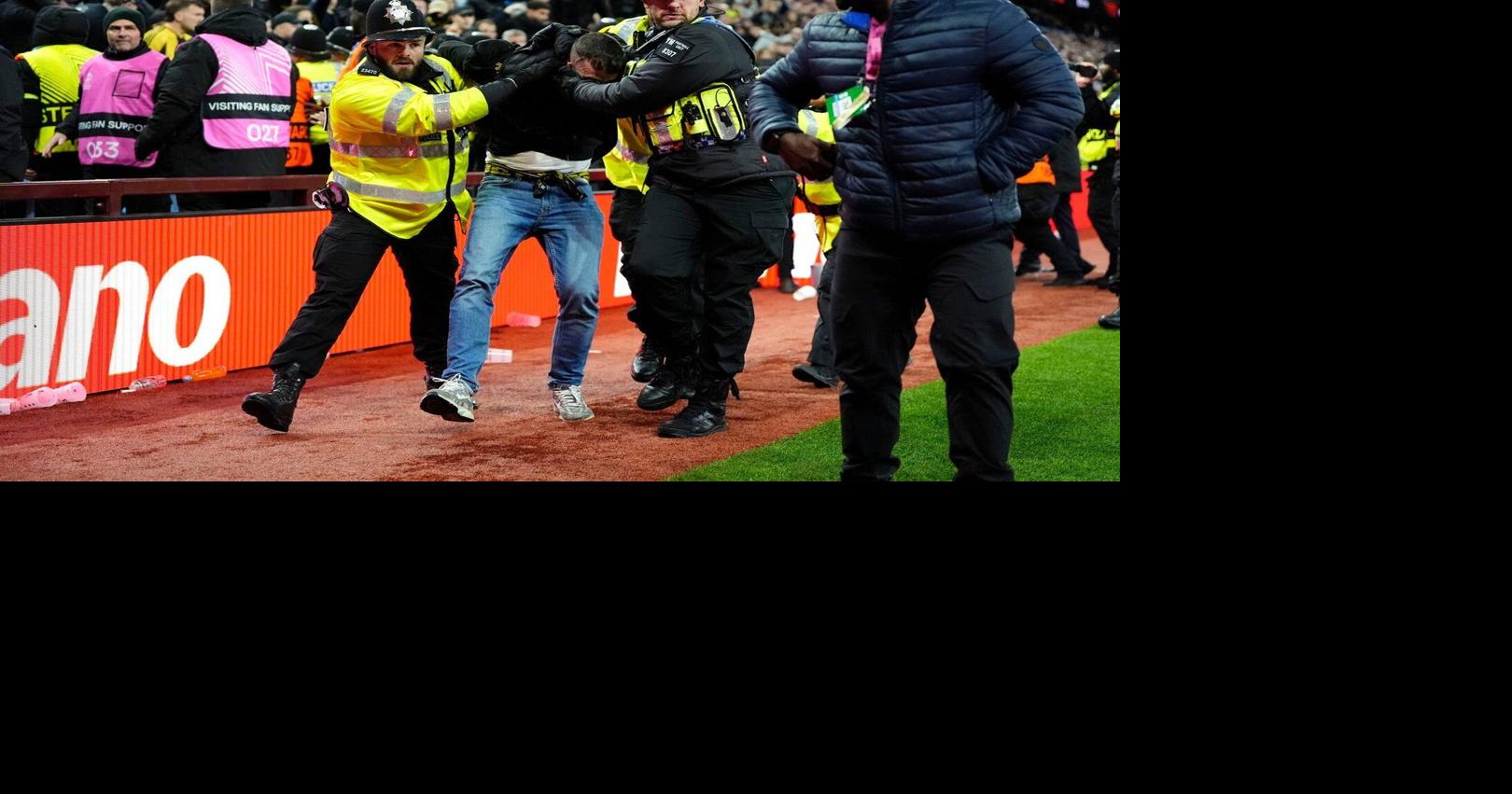 Fans of Swiss club Young Boys banned from Europa League game for violence at Aston Villa