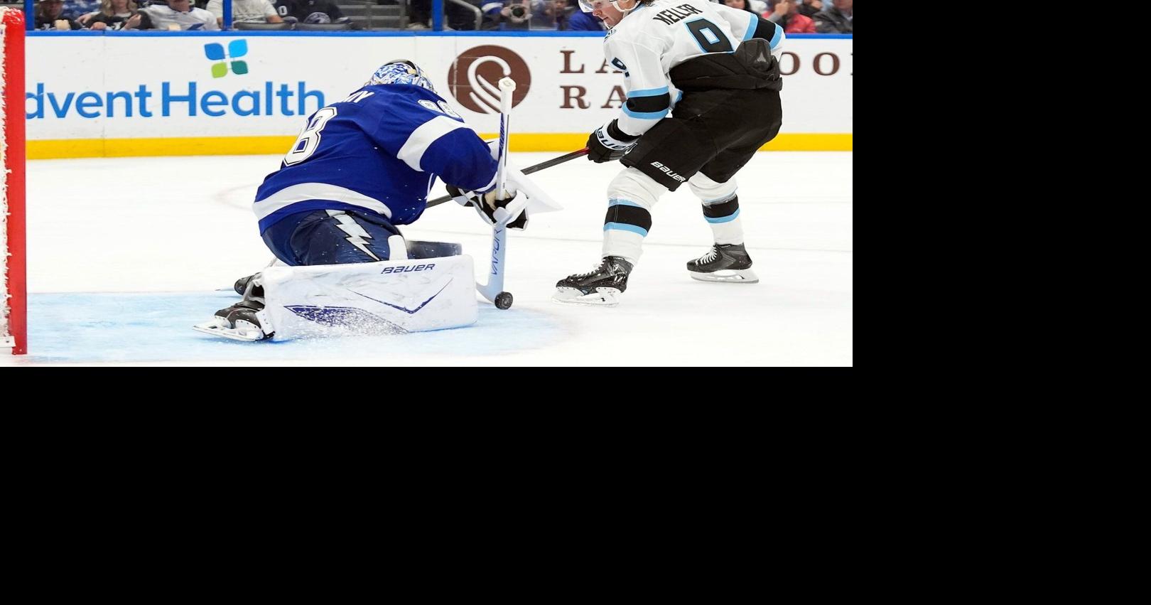 NHL roundup: Vasilevskiy makes 28 saves as Lightning blank Mammoth 2-0