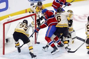 Trent Frederic scores twice as the Bruins roll past the Canadiens 5-2