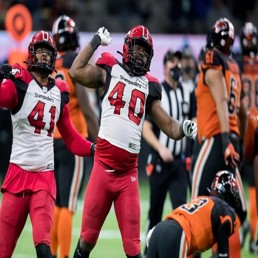 Stampeders clinch playoff spot, eliminate Lions with 33-23 win over B.C.