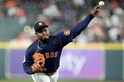 Astros left-hander Framber Valdez put on injured list with elbow inflammation