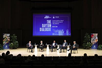 At commemoration of Dayton Peace Accords, NATO leader urges military spending to counter Russia