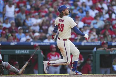 Bohm, Schwarber each hit 2-run homers to power Phillies past Reds, 5-1