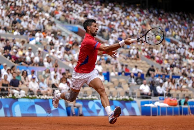 Novak Djokovic is into the Paris Olympics quarterfinals. Russia's