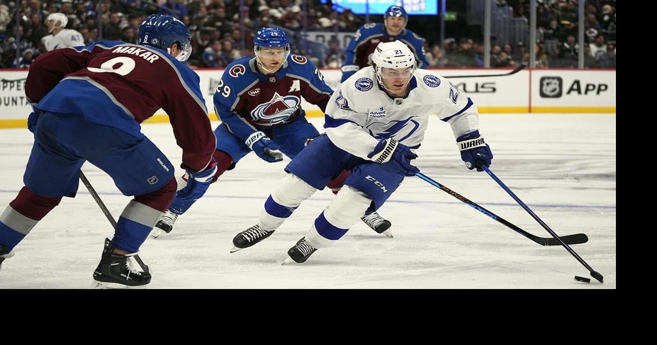 Nikita Kucherov scores first goal to ignite early flurry, Tampa Bay beats Colorado 5-2