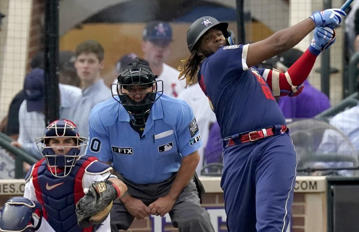 All-Star Game: Guerrero Jr hugs Scherzer after nearly decapitating him