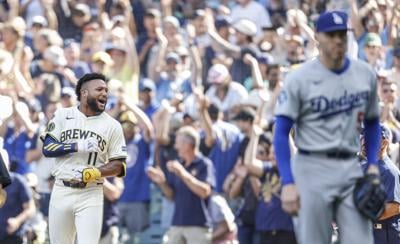 Chourio drives in winning run in 10th as Brewers win and hand Dodgers their 6th straight loss