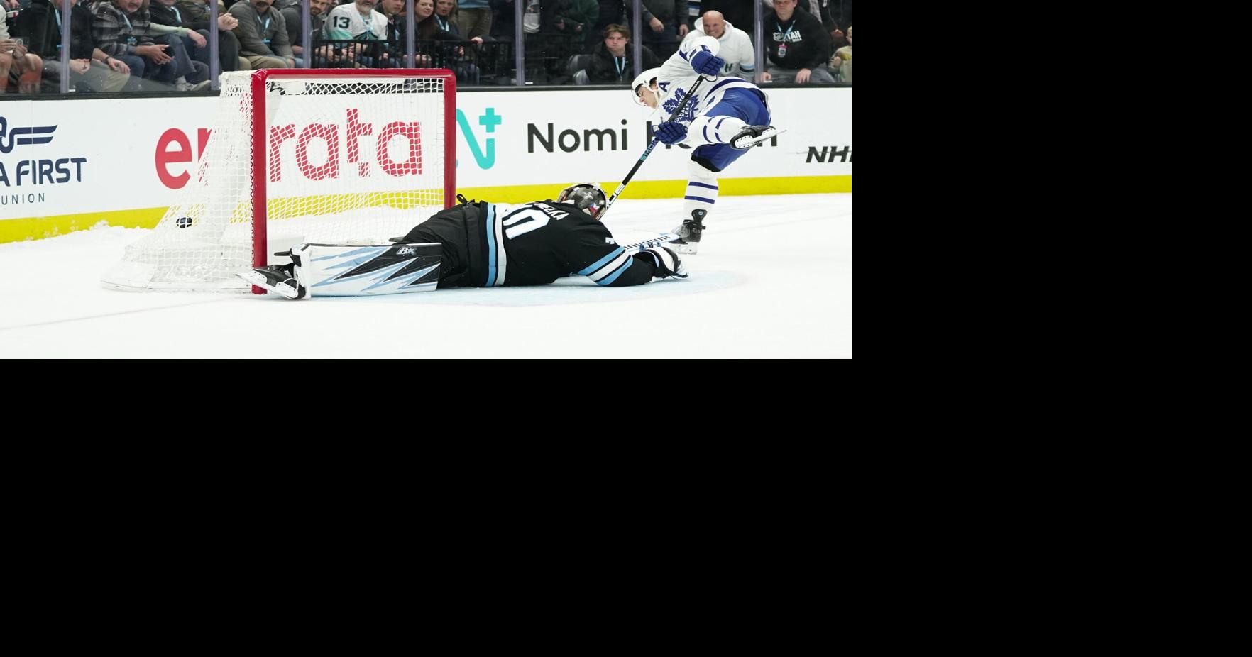 Benoit played Superman, Marner was hero as Leafs beat Utah