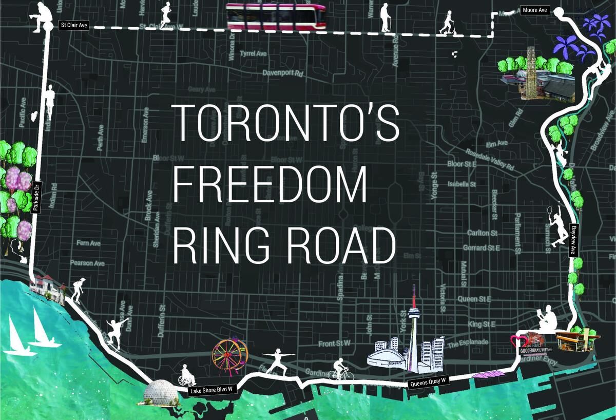 A post pandemic Toronto needs a big idea like a 28 km car free