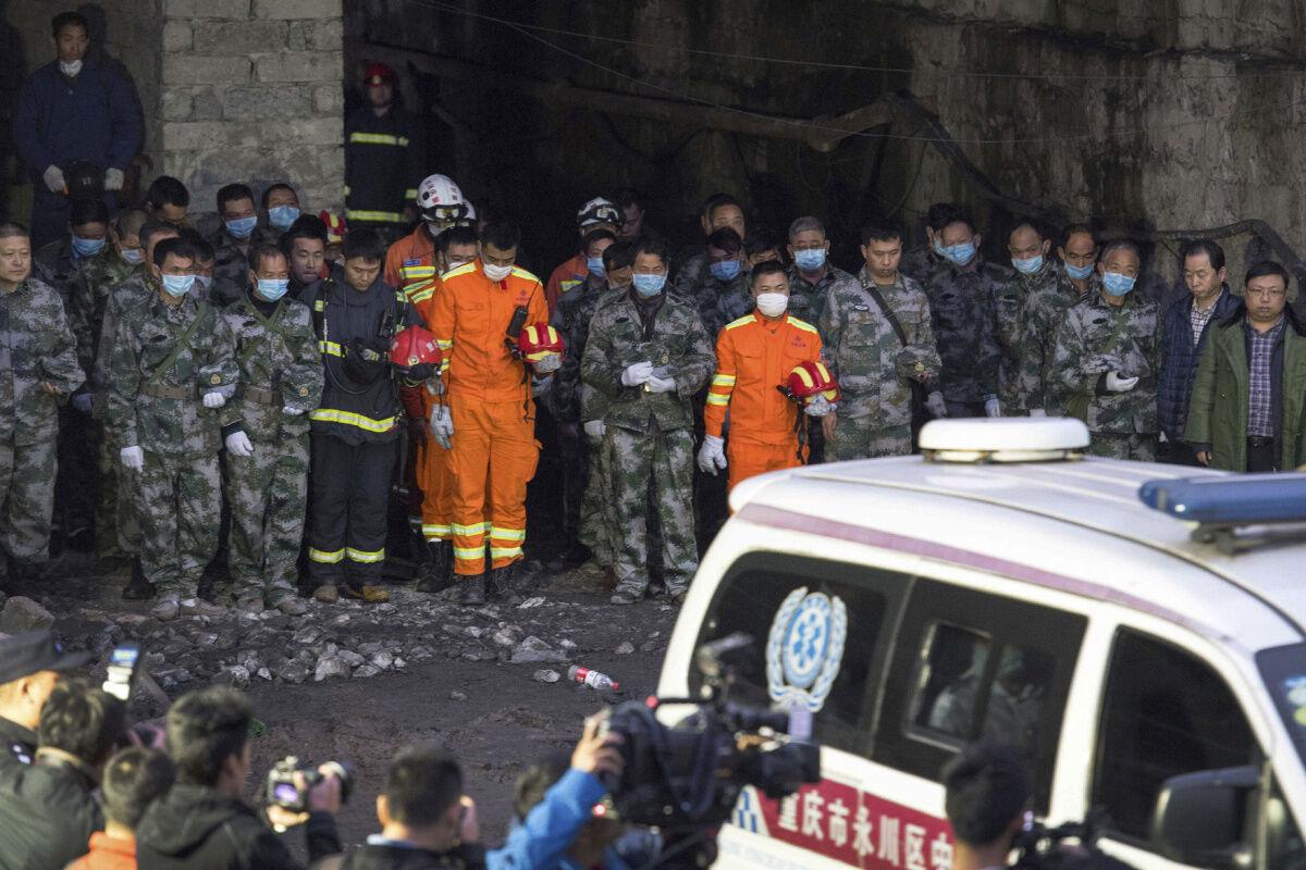Underground coal mining accident in China