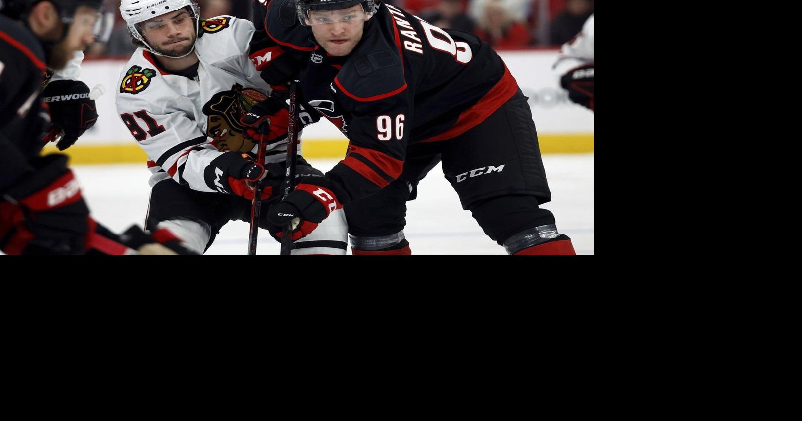 Mikko Rantanen trying to fit in with the Carolina Hurricanes