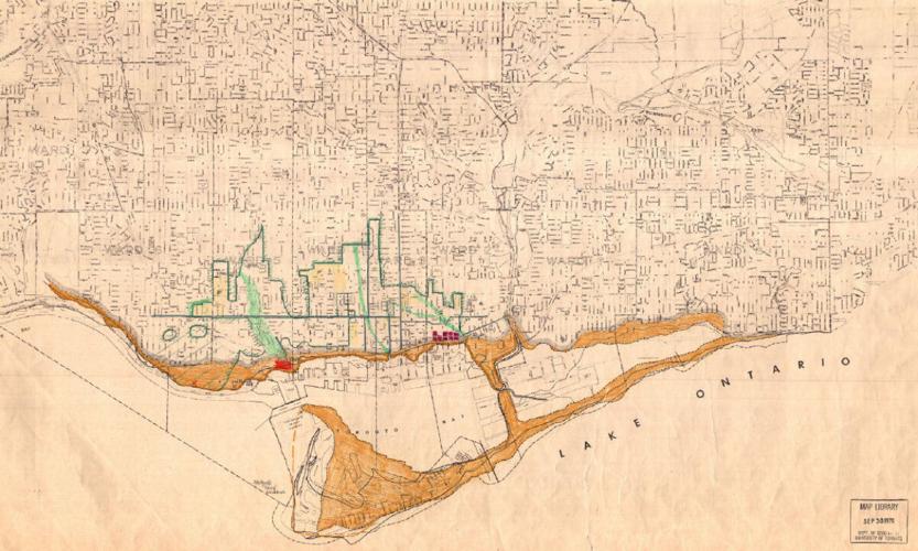 Lost Rivers Map Toronto Wharf a reminder of Toronto's transformed shoreline