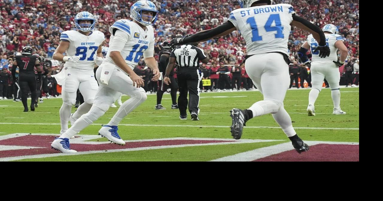 Jared Goff throws 2 TD passes and Lions' defense slows Kyler Murray in 20-13 win over Cardinals