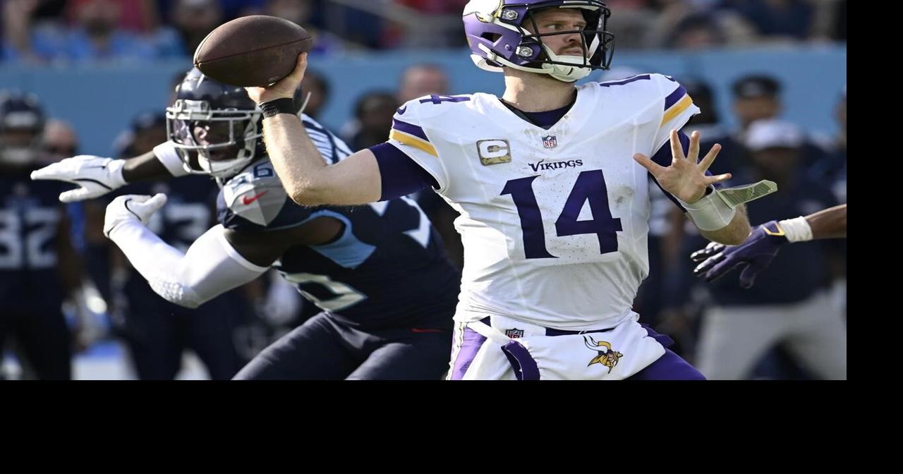 Sam Darnold leads Vikings to 3rd straight win, beating Titans 23-13