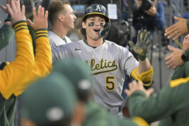 Jacob Wilson goes 4 for 5 with a pair of 2-run homers to lead A's over Dodgers 11-1